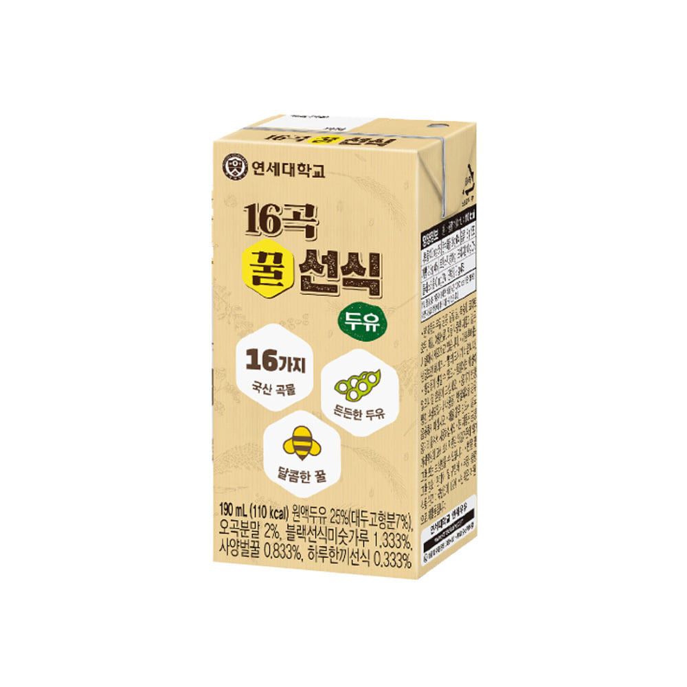 [연세] 16곡 꿀선식두유 190ml x 24팩